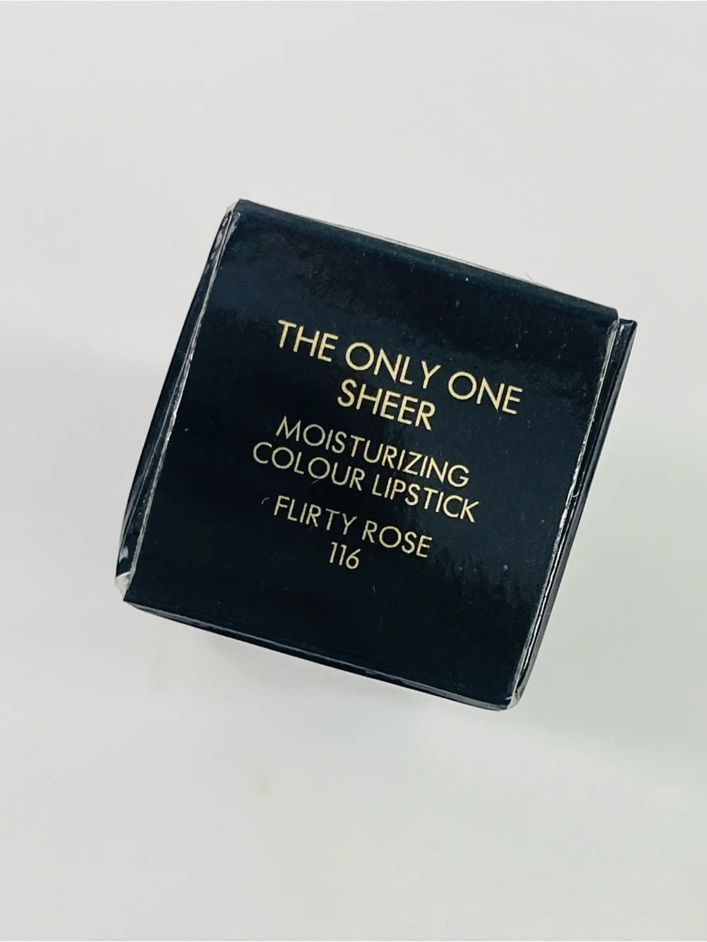 Dolce & Gabbana Gold and Black The Only One Sheer Lipstick Box